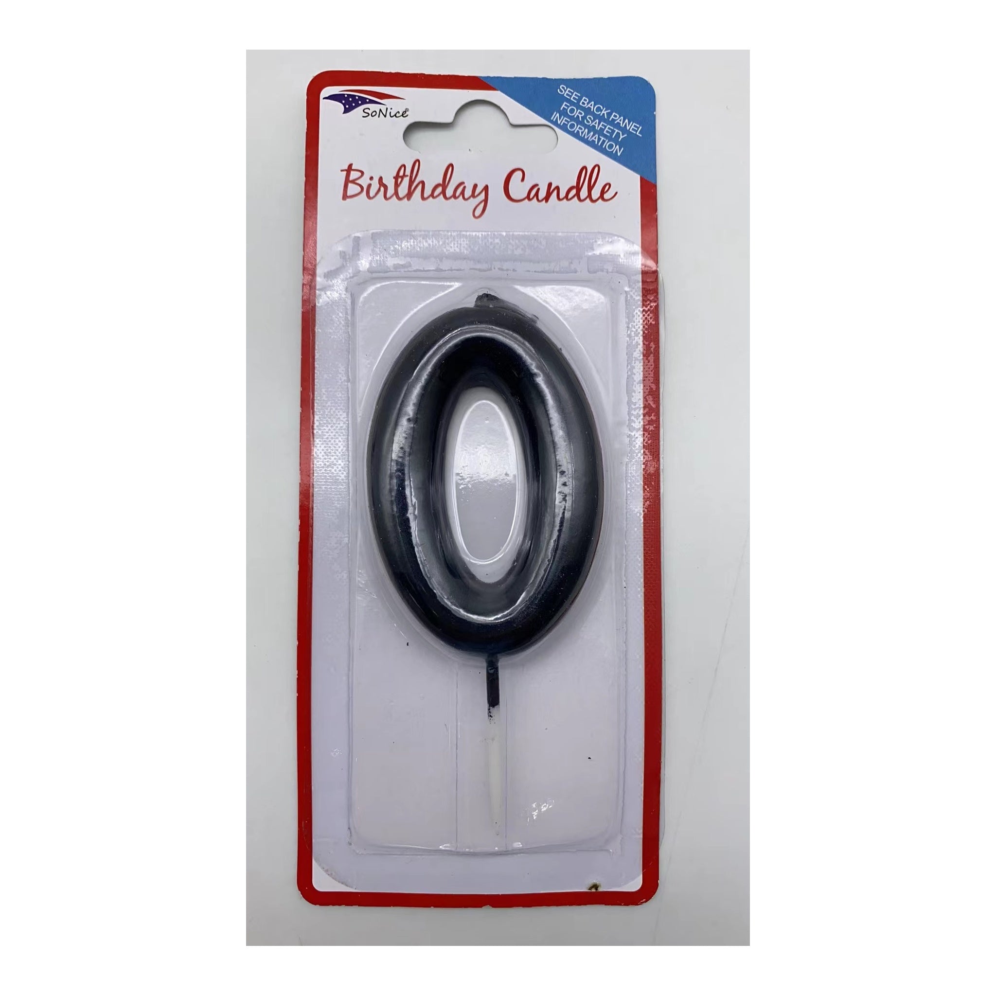 Number Candle Black 0
